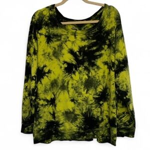 Torrid Yellow Tie Dye Sweatshirt